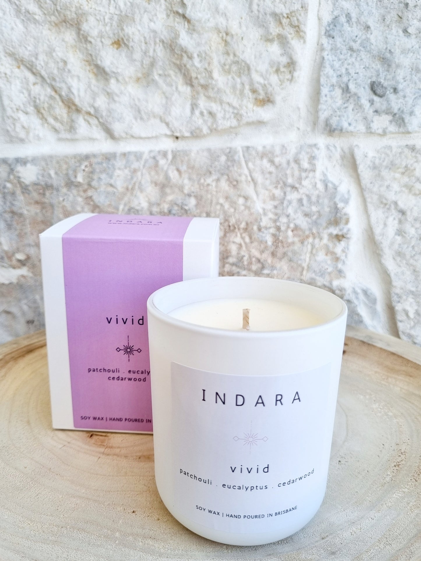 Vivid Candle - patchouli, eucalyptus & cedarwood