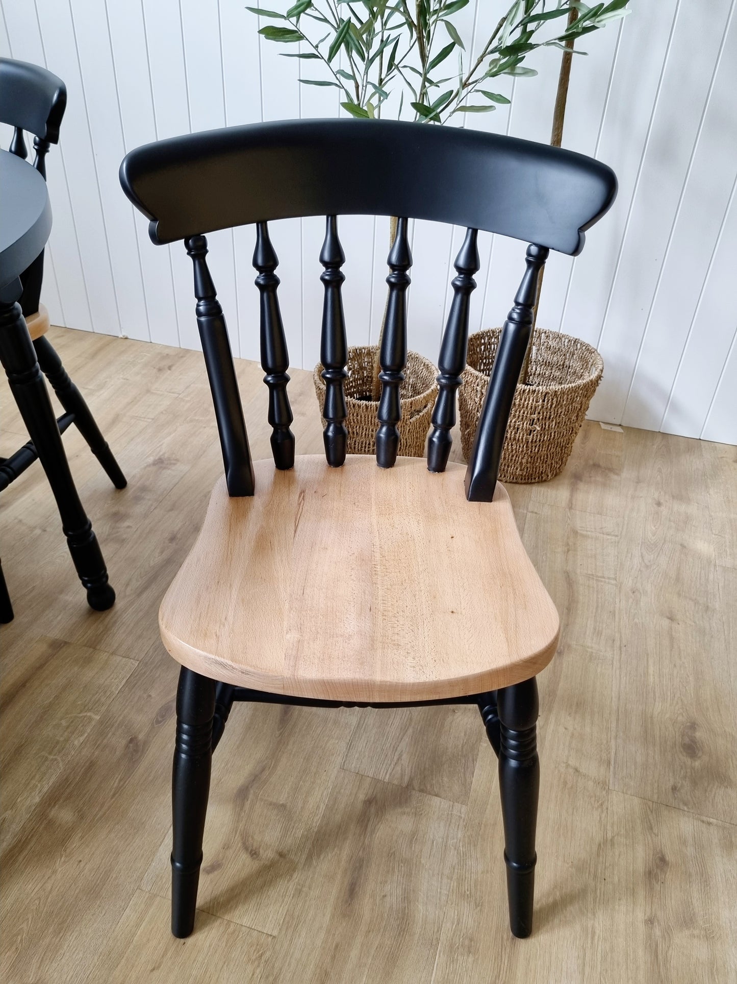 Round table with four chairs