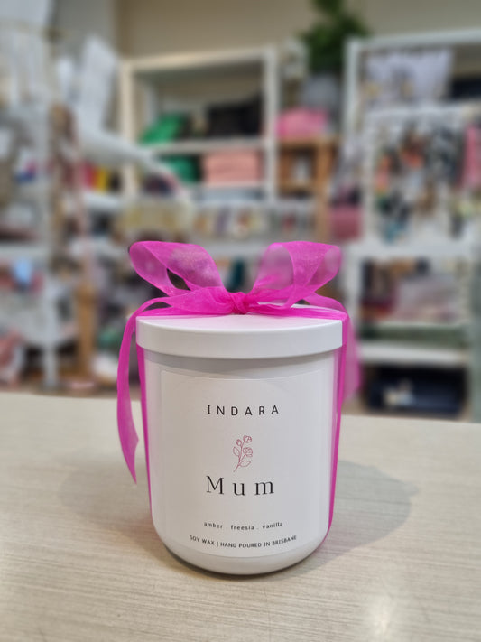 Mum Candle - amber, freesia & vanilla