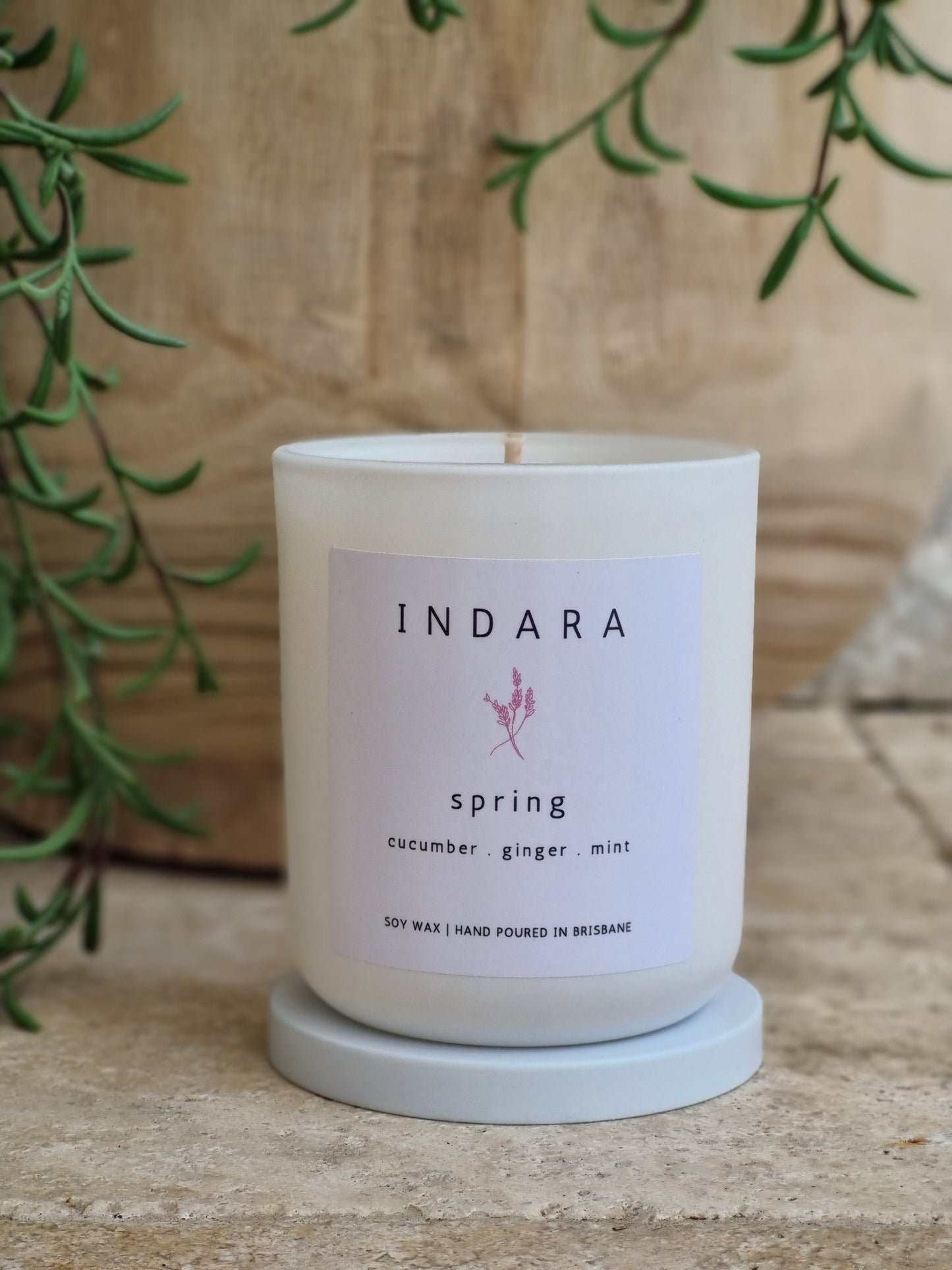 Spring Candle - cucumber, ginger & mint