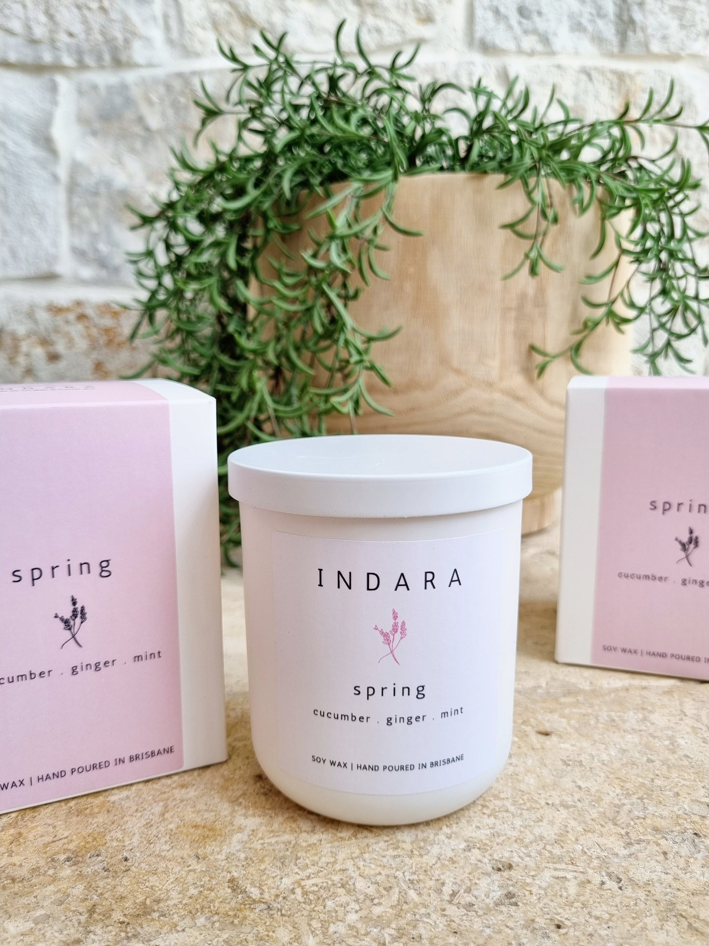 Spring Candle - cucumber, ginger & mint