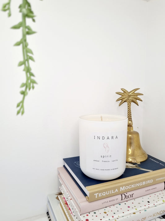 Spirit Candle - amber, freesia & vanilla